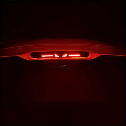 🔥 High-Position Car Brake Light Sticker - Durable PET Material, Carbon Fiber Look, Front-Paste Design,  Automotive Decals, for Vehicle Decoration & Safety, Vehicle Safety