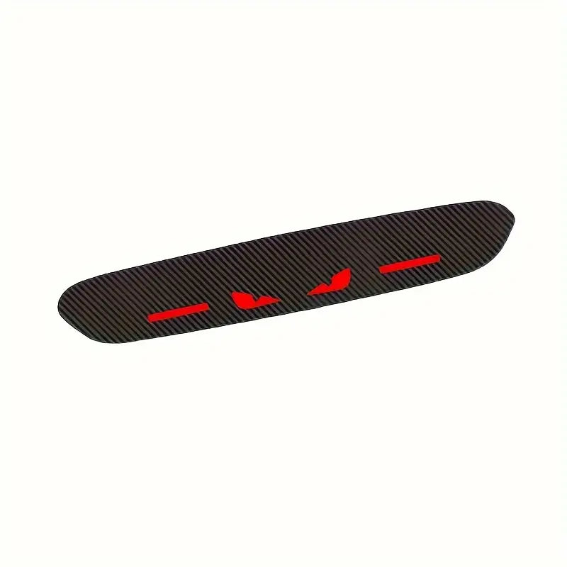 🔥 High-Position Car Brake Light Sticker - Durable PET Material, Carbon Fiber Look, Front-Paste Design,  Automotive Decals, for Vehicle Decoration & Safety, Vehicle Safety