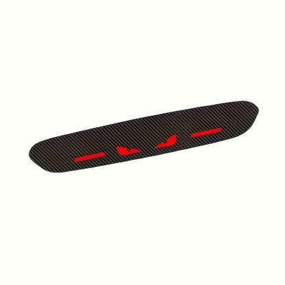 🔥 High-Position Car Brake Light Sticker - Durable PET Material, Carbon Fiber Look, Front-Paste Design,  Automotive Decals, for Vehicle Decoration & Safety, Vehicle Safety