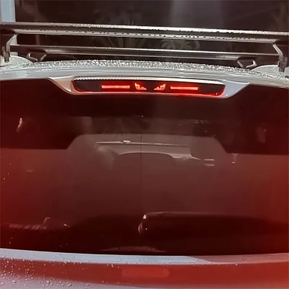 🔥 High-Position Car Brake Light Sticker - Durable PET Material, Carbon Fiber Look, Front-Paste Design,  Automotive Decals, for Vehicle Decoration & Safety, Vehicle Safety
