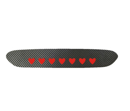 🔥 High-Position Car Brake Light Sticker - Durable PET Material, Carbon Fiber Look, Front-Paste Design,  Automotive Decals, for Vehicle Decoration & Safety, Vehicle Safety
