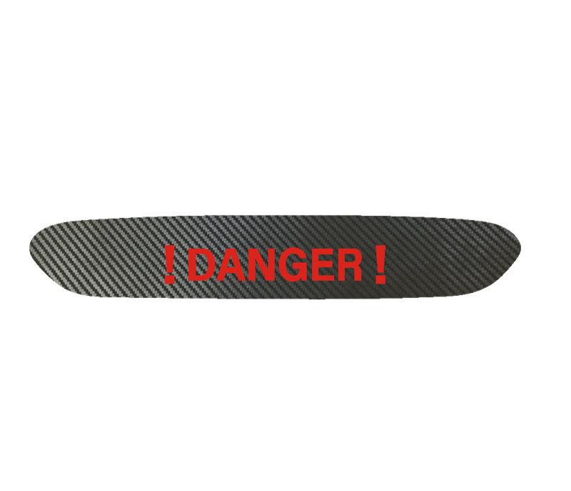 🔥 High-Position Car Brake Light Sticker - Durable PET Material, Carbon Fiber Look, Front-Paste Design,  Automotive Decals, for Vehicle Decoration & Safety, Vehicle Safety