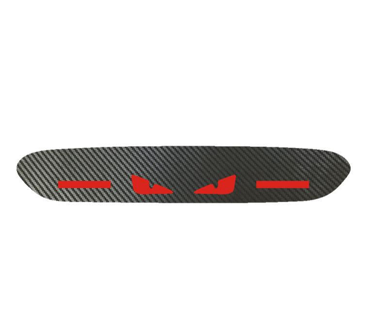 🔥 High-Position Car Brake Light Sticker - Durable PET Material, Carbon Fiber Look, Front-Paste Design,  Automotive Decals, for Vehicle Decoration & Safety, Vehicle Safety