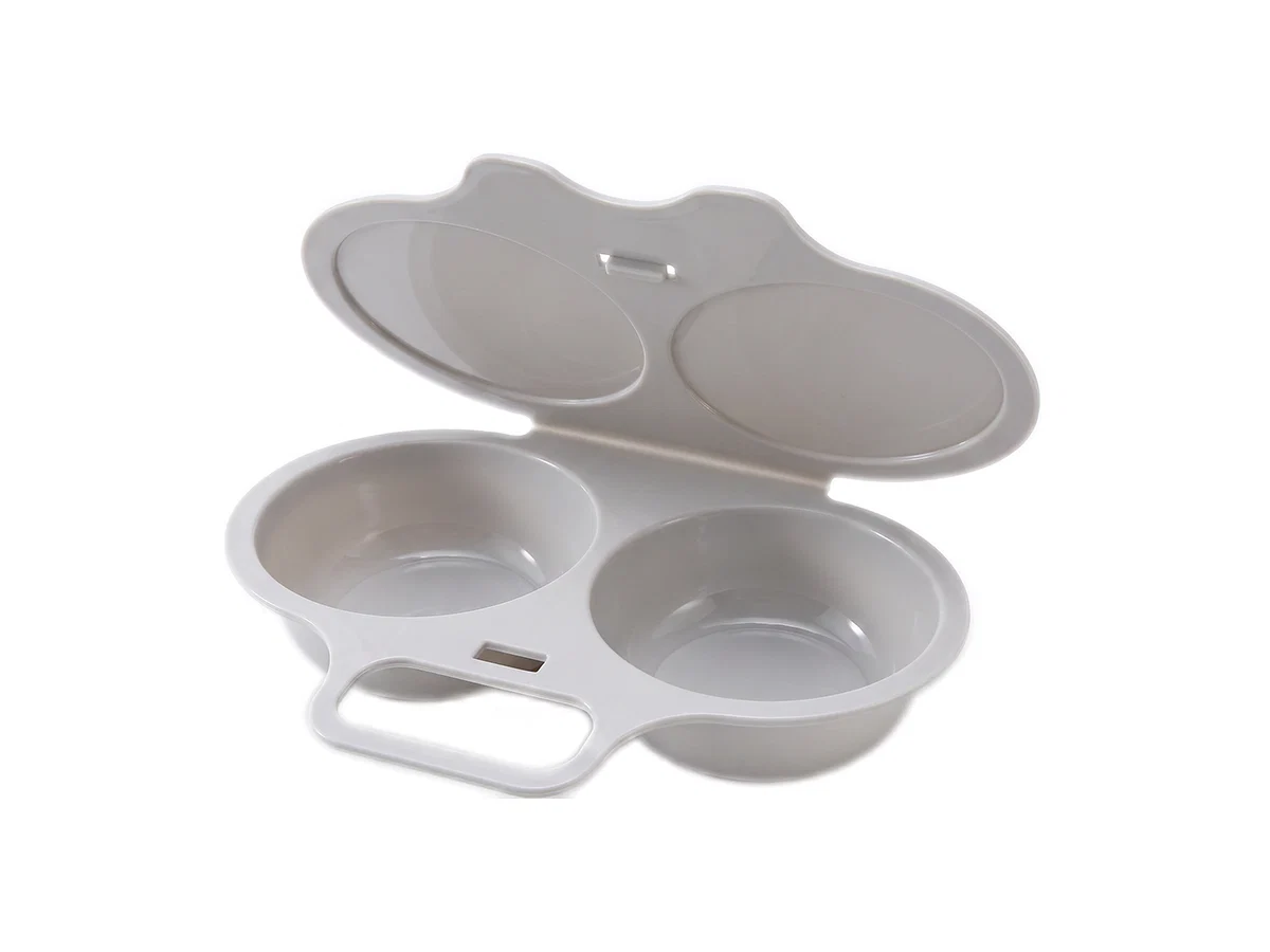 Buy 1 get 1 free --Easy-To-Clean Microwave Omelette Maker, Multifunctional Egg Poacher, Poached Eggs, Poached Egg Cooker, Non-Stick, 2-Cup Round Omelette Maker, Quick Prep, Healthy Cooking Gadget for Kitchens and Restaurants